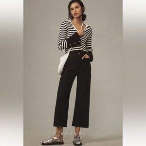 Maeve Collette Cropped Wide Leg